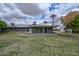 A nice backyard with well-kept lawn space, mature trees, and a covered patio area at 10317 W Desert Forest Cir, Sun City, AZ 85351