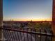 Enjoy serene sunsets from this balcony with decorative iron railings at 10801 E Happy Valley Rd # 86, Scottsdale, AZ 85255