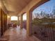 Spacious covered patio offering tranquil views and a perfect outdoor retreat at 10801 E Happy Valley Rd # 86, Scottsdale, AZ 85255