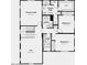 Upstairs floor plan with 3 bedrooms, 2 baths, laundry room and large open loft space at 16807 W Hope Dr, Surprise, AZ 85388