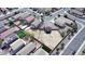 Aerial view of a neighborhood showcasing a large backyard space offering privacy and ample room for customization at 18856 N Comet Trl, Maricopa, AZ 85138