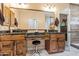 Bathroom featuring double sinks, granite countertops, and modern fixtures at 20497 E Appaloosa Dr, Queen Creek, AZ 85142