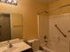 Bathroom includes a bath tub and a sink with vanity at 25798 W Miami St, Buckeye, AZ 85326
