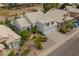 Aerial view highlights the house's layout, roofing, landscaping, and neighborhood at 5332 W Linda Ln, Chandler, AZ 85226
