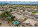 Panoramic aerial view displays the community layout and proximity to amenities at 5332 W Linda Ln, Chandler, AZ 85226