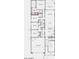 Detailed floor plan showcasing the layout of the home with its bedrooms, bathrooms, kitchen, and great room at 10854 E Tiburon Ave, Mesa, AZ 85212