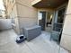 Cozy patio with an outdoor storage box and seating, creating an inviting outdoor living space at 1701 E Colter St # 138, Phoenix, AZ 85016