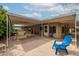Backyard featuring an expansive covered patio area with a pizza oven, ideal for outdoor enjoyment at 3224 W Ironwood Dr, Phoenix, AZ 85051