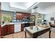 The kitchen features wood cabinets, plenty of countertop space, and stainless steel appliances at 3224 W Ironwood Dr, Phoenix, AZ 85051