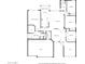 Detailed floor plan showcasing the layout of the home, including bedrooms, bathrooms, kitchen, and living areas at 3348 E Sequoia Dr, Phoenix, AZ 85050