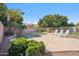 Backyard features a beautiful in-ground pool, lounge chairs and lush landscaping at 4829 E Charleston Ave, Scottsdale, AZ 85254
