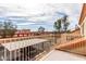 Balcony offering views of the neighborhood and assigned covered parking area at 5808 E Brown Rd # 42, Mesa, AZ 85205