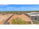 Bird's eye view of a desert property, revealing its layout and serene setting at 7261 E Via Dona Rd, Scottsdale, AZ 85266