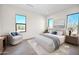 Beautiful bedroom featuring lots of natural light and desert views from several windows at 7261 E Via Dona Rd, Scottsdale, AZ 85266