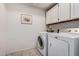 The laundry room has a front load washing machine and a top load dryer at 10563 E Bella Vista Dr, Scottsdale, AZ 85258