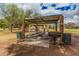 A pleasant park picnic area with charcoal grill, featuring covered tables, mature trees, and green surroundings at 10563 E Bella Vista Dr, Scottsdale, AZ 85258