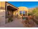 Outdoor patio offers great views and ample space for outdoor seating and dining at 10707 E Cottontail Ln, Scottsdale, AZ 85255