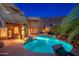 Lovely pool and landscaping are perfect for desert living at 10707 E Cottontail Ln, Scottsdale, AZ 85255