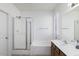 Bathroom featuring shower, soaking tub, and double vanity at 1943 E Hayden Ln # 103, Tempe, AZ 85281