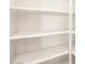 Bright white pantry features shelving perfect for organization and storage at 41740 W Sonoran Trl, Maricopa, AZ 85138