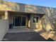 Relaxing back patio with sliders and partial covering at 607 W 14Th St, Tempe, AZ 85281