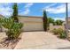 Single story home featuring a large cactus in the front yard and a two car garage at 630 E Jensen St # 162, Mesa, AZ 85203