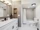 Well-lit bathroom with white vanity, modern fixtures, and a shower-tub combination at 7214 N Via De La Siesta --, Scottsdale, AZ 85258