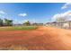 Community baseball field with well-maintained grass and dirt, surrounded by fencing at 11671 S Jokake St, Phoenix, AZ 85044