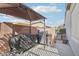 Outdoor kitchen area with a built-in barbecue grill and patio area at 18327 N Summerbreeze Way, Surprise, AZ 85374