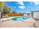 Serene pool area with lounge chairs, creating a private backyard oasis for relaxation and enjoyment at 3021 N Randolph Rd, Phoenix, AZ 85014