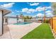Sparkling pool with well-manicured lawn in backyard perfect for outdoor activities and relaxation at 3021 N Randolph Rd, Phoenix, AZ 85014