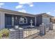 Attractive home featuring a decorative fountain, arched window, and stylish front entrance at 4055 E Catalina Cir, Mesa, AZ 85206