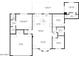 Detailed floor plan showcasing the layout of this beautiful home, including the primary bedroom and kitchen at 6461 E Jensen St, Mesa, AZ 85205