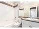 Bathroom featuring a shower-tub combo, neutral colors, and a vanity sink at 6900 E Princess Dr # 2124, Phoenix, AZ 85054
