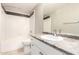 Bathroom with a shower-tub combo, neutral colors, and a white vanity at 6900 E Princess Dr # 2124, Phoenix, AZ 85054