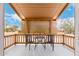 Exterior balcony and seating with a view at 706 N Signal Butte Rd, Mesa, AZ 85207