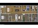 Aerial floor plan showcasing the arrangement of bedrooms, kitchen and living spaces at 7836 E Javelina Ave, Mesa, AZ 85209