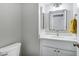 Bathroom featuring a vanity with solid surface countertops and modern fixtures at 30404 N 43Rd St, Cave Creek, AZ 85331