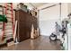 Garage offers storage with overhead cabinets and a clean epoxy floor at 3209 W Spur Dr, Phoenix, AZ 85083