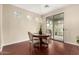 Cozy dining area featuring a round table and a chandelier at 4266 S Winter Ln, Gilbert, AZ 85297