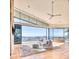 Bright living room featuring expansive windows with views, modern furnishings, and hardwood floors at 7701 N Silvercrest Way, Paradise Valley, AZ 85253