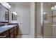 Nicely designed bathroom with a glass-enclosed shower and stylish vanity, offering both functionality and aesthetic appeal at 10115 E Mountain View Rd # 1005, Scottsdale, AZ 85258