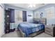 Themed bedroom with a blue color scheme, unique decor, and comfortable furnishings for a playful atmosphere at 11106 E Serafina Ave, Mesa, AZ 85212