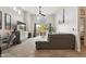 Airy living room boasts vaulted ceilings, clerestory windows, access to a private outdoor balcony at 11260 N 92Nd St # 2025, Scottsdale, AZ 85260