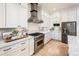 Updated kitchen features stainless appliances, granite counters, and white cabinets at 13221 W Rincon Dr, Sun City West, AZ 85375