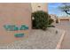 The Villa d'Este community sign and address with desert landscaping at 13227 N Mimosa Dr # 107, Fountain Hills, AZ 85268