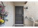 Charming front door with security screen and the number 101 above it at 16624 E Palisades Blvd # 101, Fountain Hills, AZ 85268