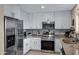 Modern kitchen featuring stainless steel appliances, a tile backsplash and granite counters at 16624 E Palisades Blvd # 101, Fountain Hills, AZ 85268