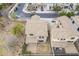 This aerial view showcases the home's backyard, patio, and the community's neighborhood layout at 19013 E Seagull Dr, Queen Creek, AZ 85142
