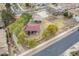 Aerial view of community park with playground and mature trees, a great place to play and relax at 19013 E Seagull Dr, Queen Creek, AZ 85142